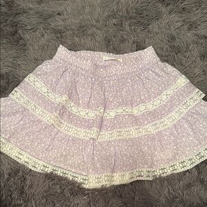 Lavender Lace Trim Skirt
